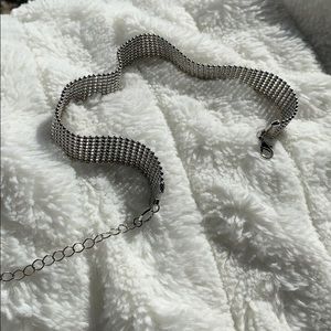 Aqua brand Silver Choker